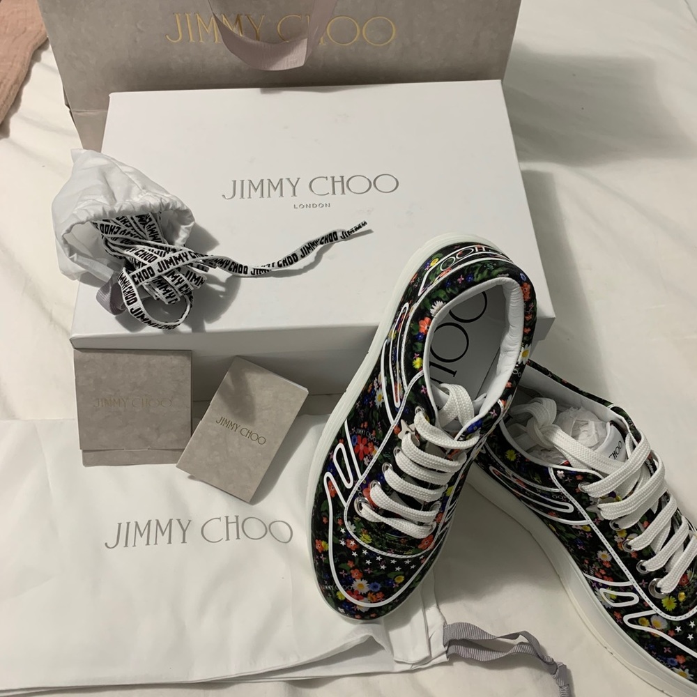 Jimmy Choo Floral Sneakers